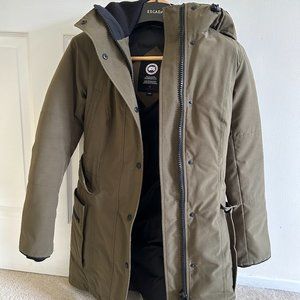 X-small Canada Goose Winter Parka Jacket with hood (olive green)